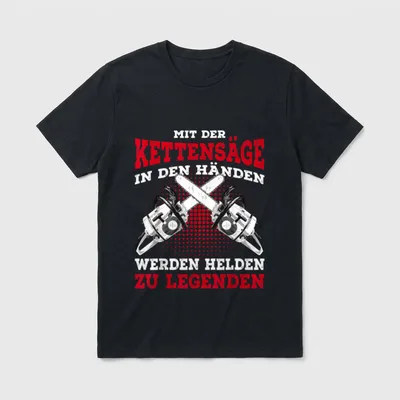 Holzfäller Förster Waldarbeiter Forstwirt T-Shirt – Klassisches T-Shirt in Schwarz