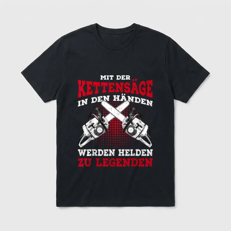 Holzfäller Förster Waldarbeiter Forstwirt T-Shirt – Klassisches T-Shirt in Schwarz