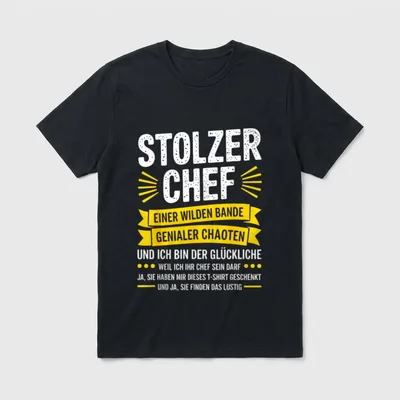 Stolzer Chef Mitarbeiter Spruch T-Shirt – Klassisches T-Shirt in Schwarz