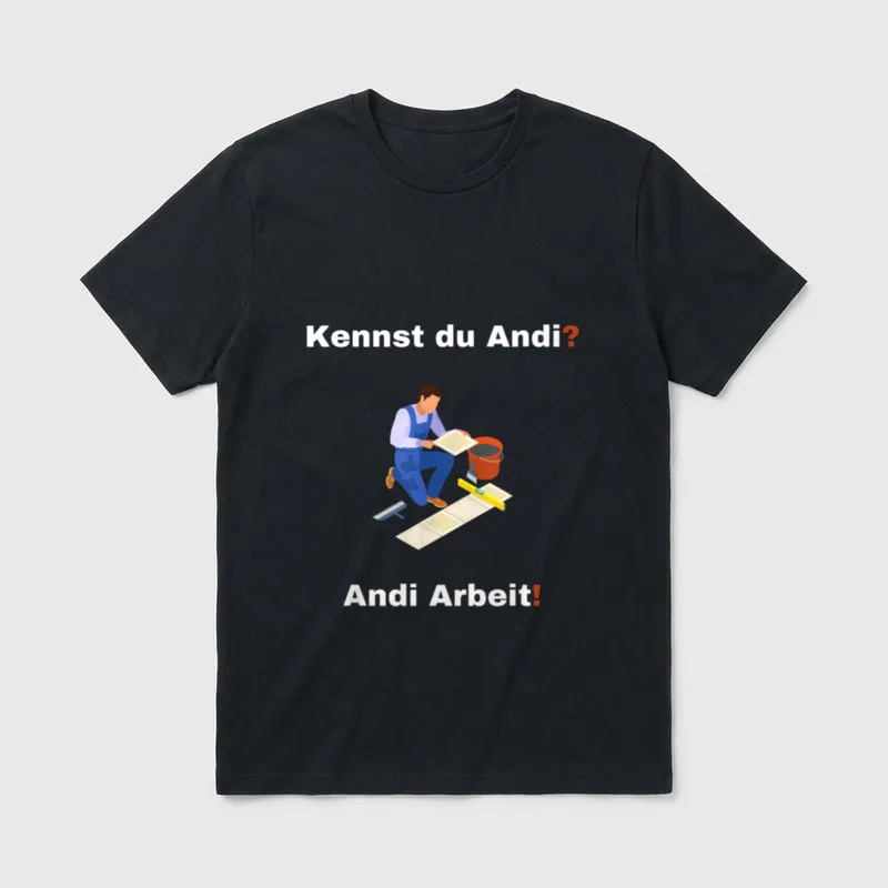 Lustiges Humor Handwerker Spruch Andi T-Shirt – Klassisches T-Shirt in Schwarz