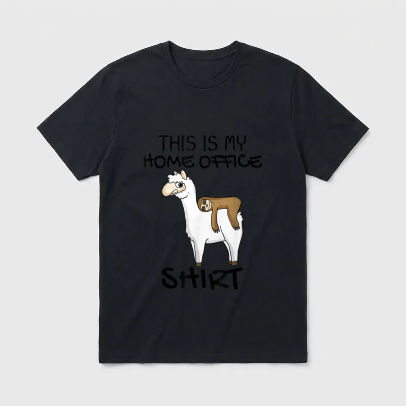 Bürohumor im Homeoffice Faultier T-Shirt – Klassisches T-Shirt in Schwarz