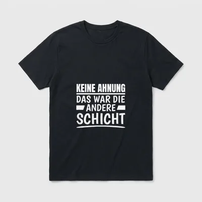 Schichtwechsel Büro T-Shirt – Klassisches T-Shirt in Schwarz