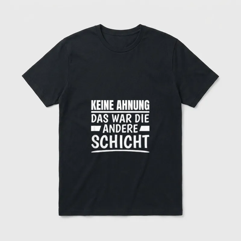 Schichtwechsel Büro T-Shirt – Klassisches T-Shirt in Schwarz