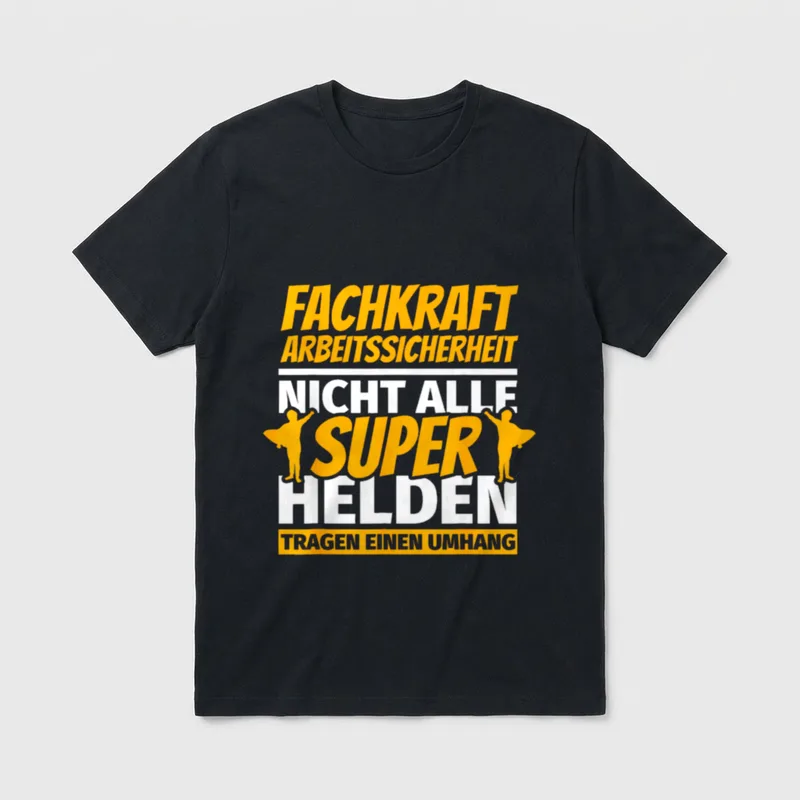 Fachkraft Arbeitssicherheit lustig T-Shirt – Klassisches T-Shirt in Schwarz