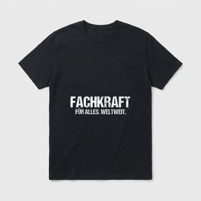 Fachkraft Männer Kollege Arbeit T-Shirt – Klassisches T-Shirt in Schwarz