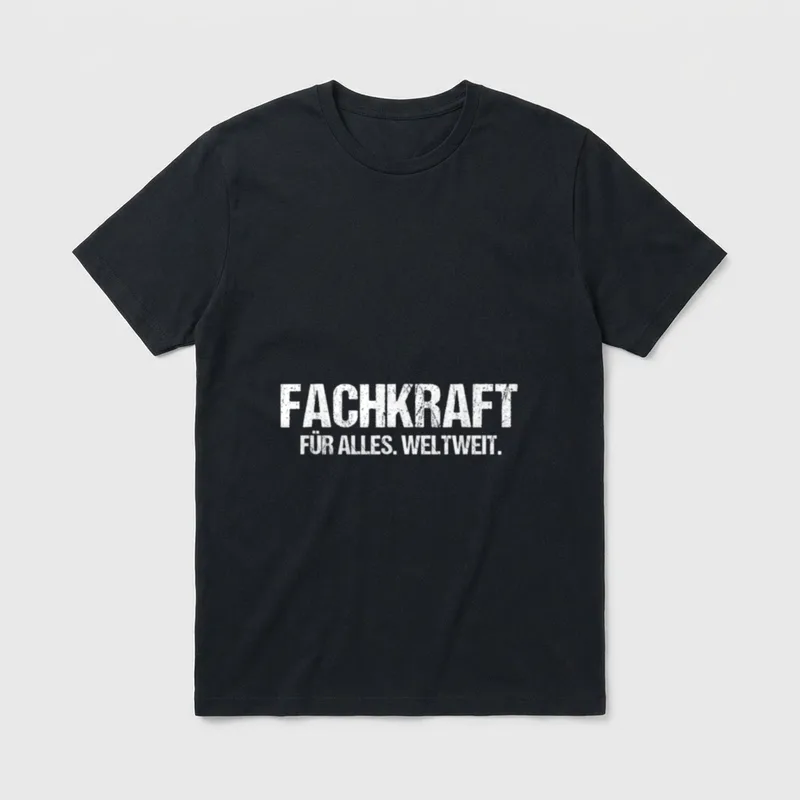 Fachkraft Männer Kollege Arbeit T-Shirt – Klassisches T-Shirt in Schwarz
