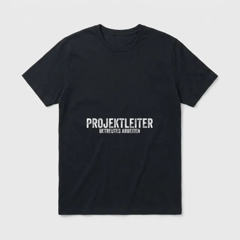 Projektleiter betreutes Arbeiten lustiger T-Shirt – Klassisches T-Shirt in Schwarz