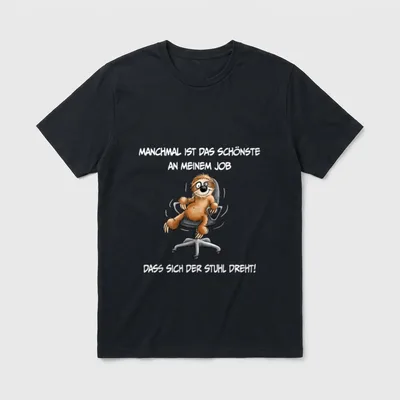 lustiger Büro Spruch Manchmal T-Shirt – Klassisches T-Shirt in Schwarz