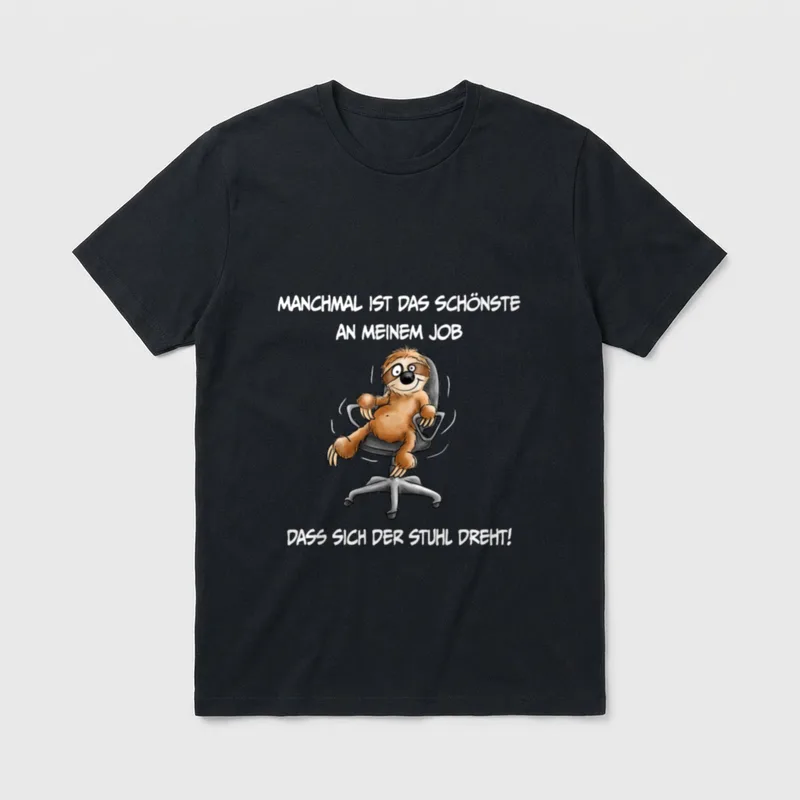 lustiger Büro Spruch Manchmal T-Shirt – Klassisches T-Shirt in Schwarz