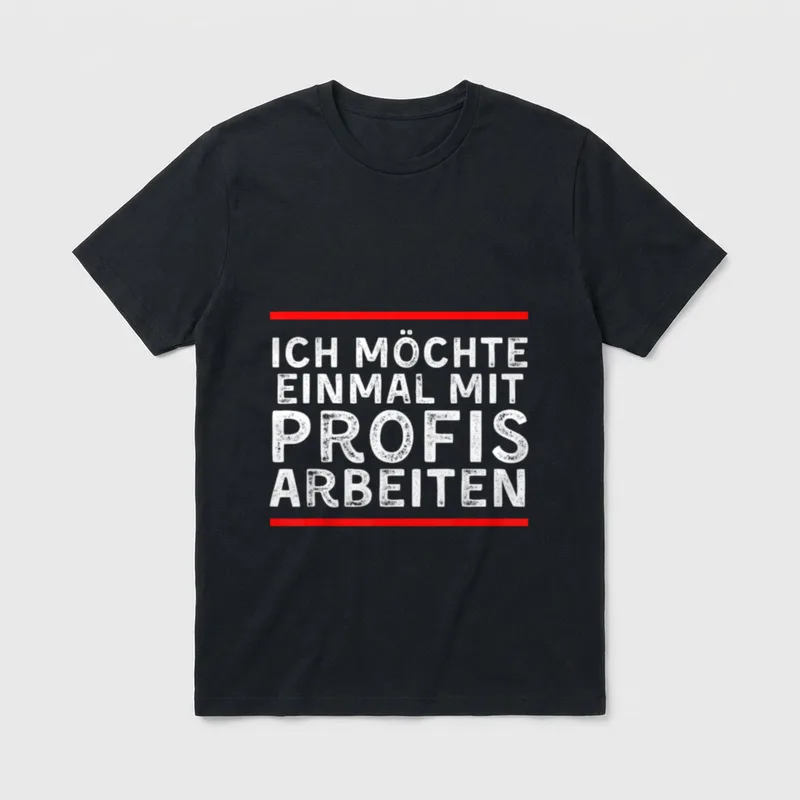 Handwerker Maler Bauleiter Spruch T-Shirt – Klassisches T-Shirt in Schwarz