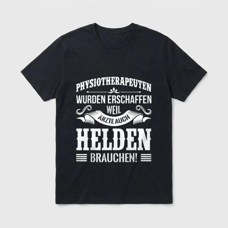 Physiotherapeut Spruch Physiotherapie Arzt T-Shirt – Klassisches T-Shirt in Schwarz