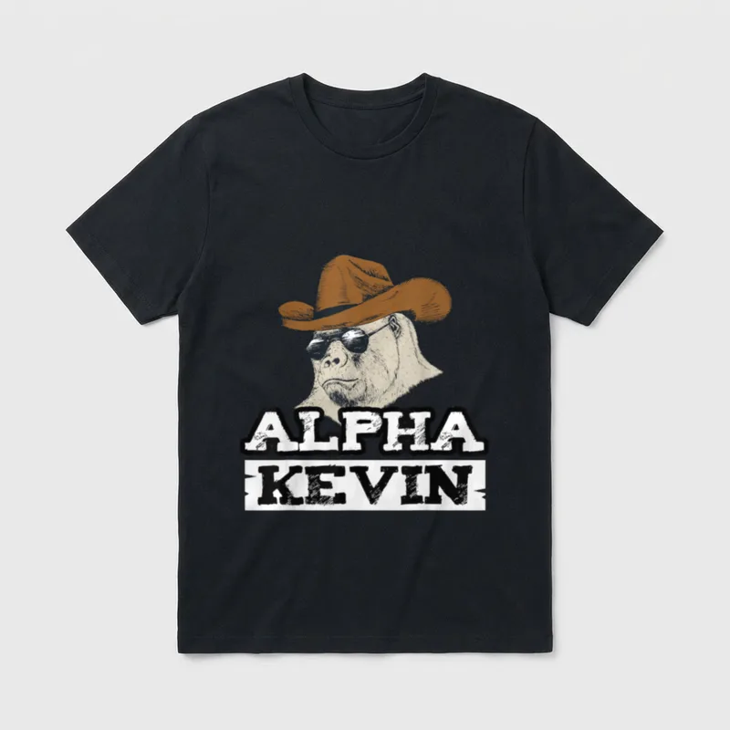 Alpha Kevin Gorilla cool T-Shirt – Klassisches T-Shirt in Schwarz