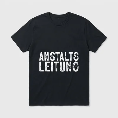 Anstaltsleitung Lustig Sarkasmus Spruch T-Shirt – Klassisches T-Shirt in Schwarz