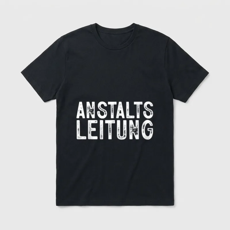 Anstaltsleitung Lustig Sarkasmus Spruch T-Shirt – Klassisches T-Shirt in Schwarz