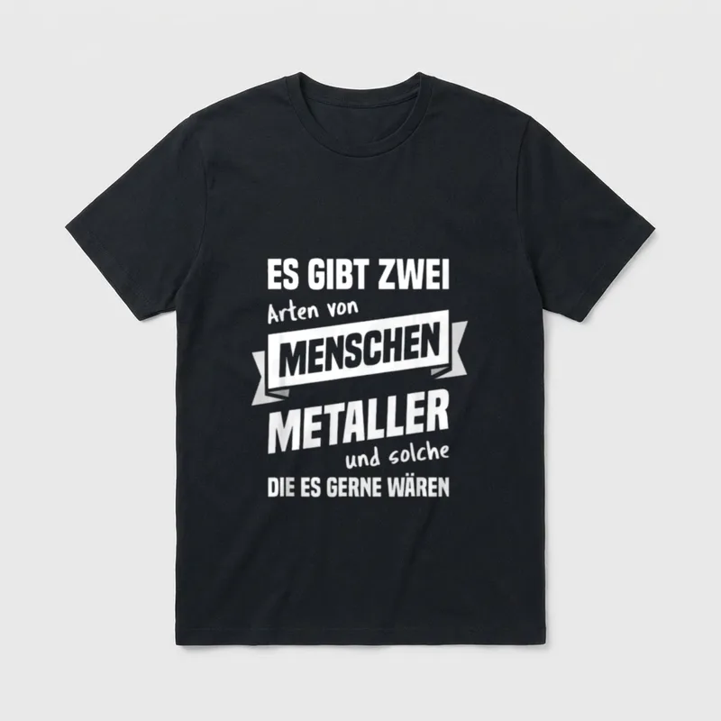 Metaller Metallarbeiter Metall Spruch T-Shirt – Klassisches T-Shirt in Schwarz