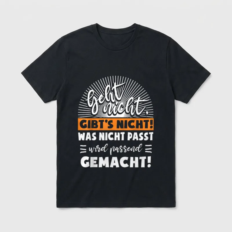 Lustige-s Design WAS NICHT T-Shirt – Klassisches T-Shirt in Schwarz