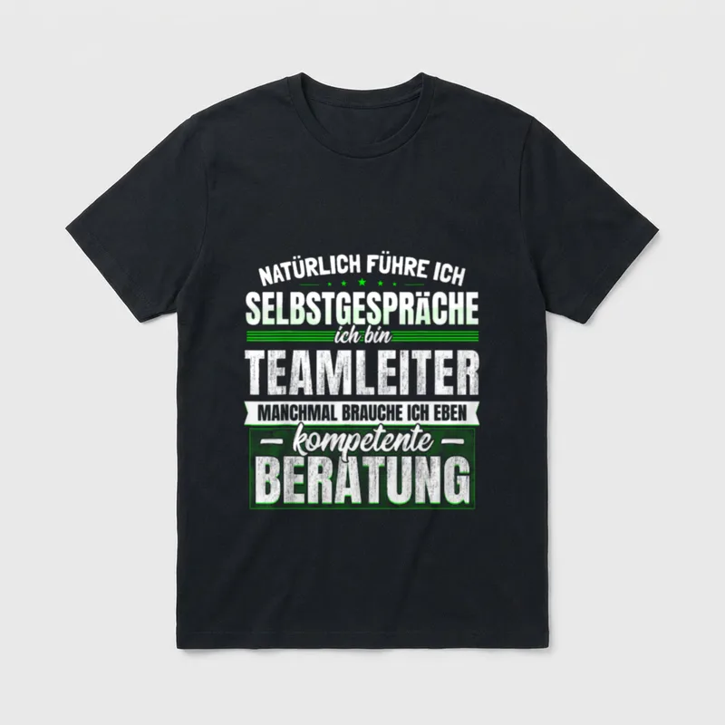Teamleiter Lustiges Team-Leitung Büro T-Shirt – Klassisches T-Shirt in Schwarz