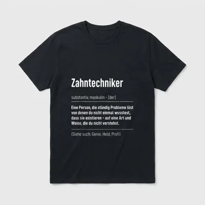 Beruf Sprüche Job Zahnarzt T-Shirt – Klassisches T-Shirt in Schwarz