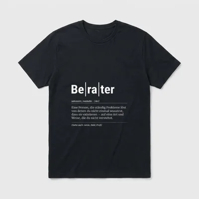 Berater Lustiges Kollege T-Shirt – Klassisches T-Shirt in Schwarz