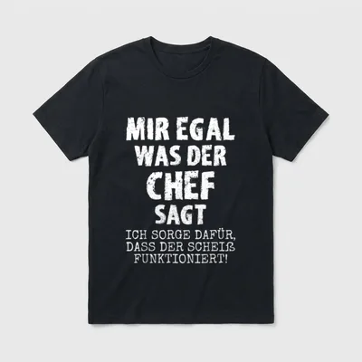 Mir Egal Was T-Shirt – Klassisches T-Shirt in Schwarz