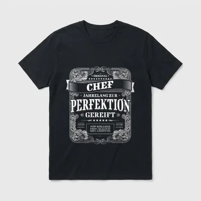 Lustiger Chef Spruch T-Shirt – Klassisches T-Shirt in Schwarz