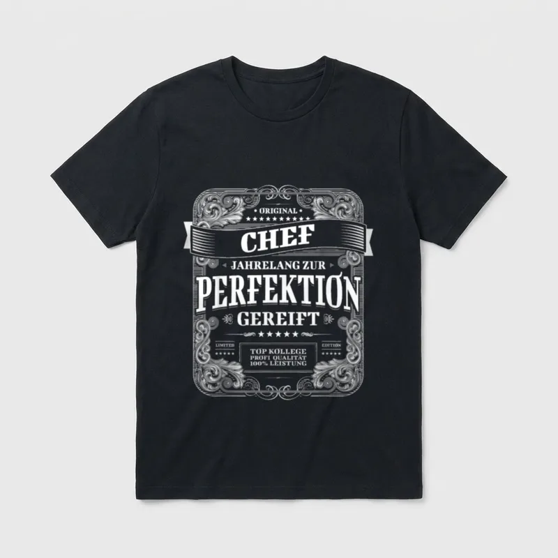 Lustiger Chef Spruch T-Shirt – Klassisches T-Shirt in Schwarz