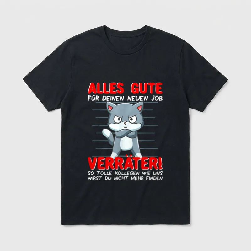 Jobwechsel Abschied Kollege Neuer T-Shirt – Klassisches T-Shirt in Schwarz