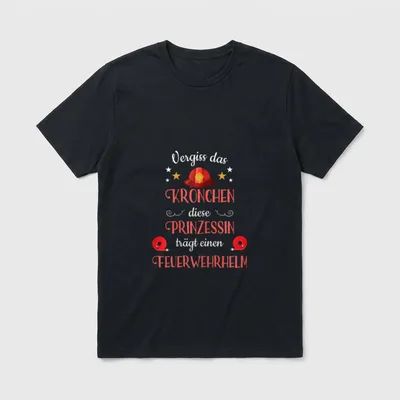 Bester Feuerwehrmann Sprüche T-Shirt – Klassisches T-Shirt in Schwarz