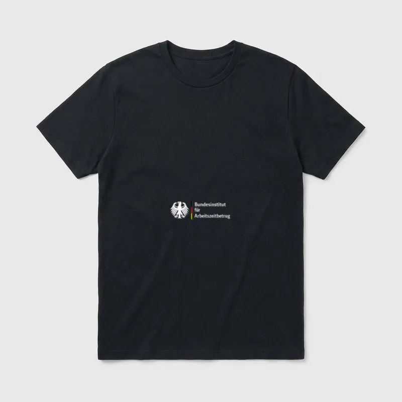 Bundesinstitut für Arbeitszeitbetrug Lustiges T-Shirt – Klassisches T-Shirt in Schwarz