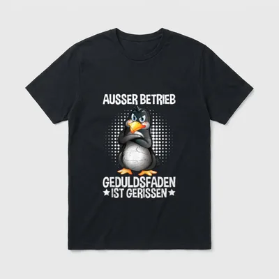 Ausser Betrieb Geduldsfaden Ist Büro & Kollegen T-Shirt – Klassisches T-Shirt in Schwarz