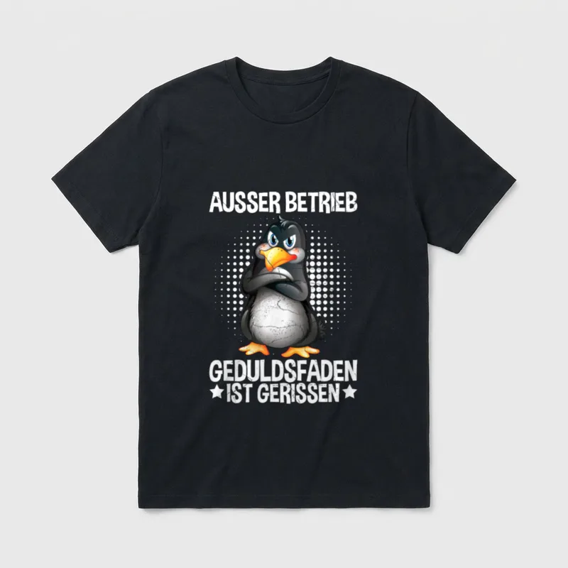 Ausser Betrieb Geduldsfaden Ist Büro & Kollegen T-Shirt – Klassisches T-Shirt in Schwarz