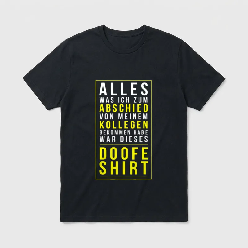 Kollegen Jobwechsel Mitarbeiter Spruch T-Shirt – Klassisches T-Shirt in Schwarz