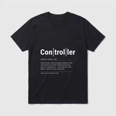 Controller Lustiges Kollege T-Shirt – Klassisches T-Shirt in Schwarz