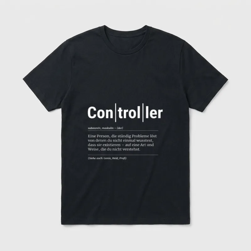 Controller Lustiges Kollege T-Shirt – Klassisches T-Shirt in Schwarz