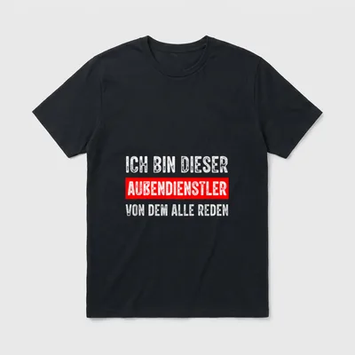 Ich bin dieser Außendienstler T-Shirt – Klassisches T-Shirt in Schwarz