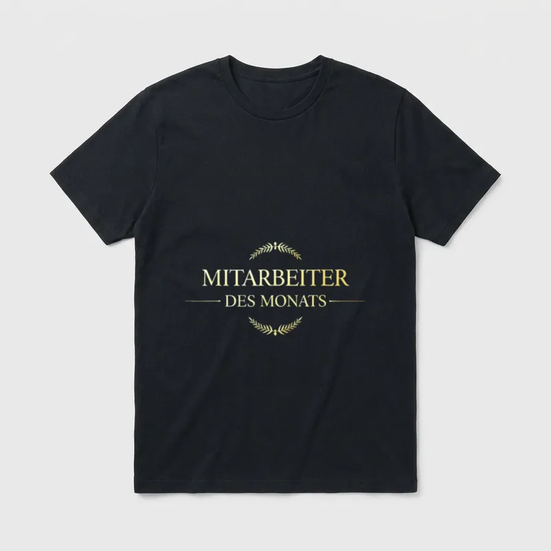 Mitarbeiter des Monats Lustiges Büro & Kollegen T-Shirt – Klassisches T-Shirt in Schwarz