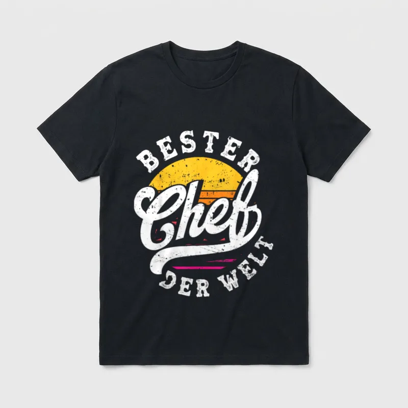 Bester Chef Der Welt Bürohumor T-Shirt – Klassisches T-Shirt in Schwarz
