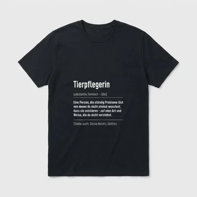 Beruf Spruch Job Tierpfleger T-Shirt – Klassisches T-Shirt in Schwarz