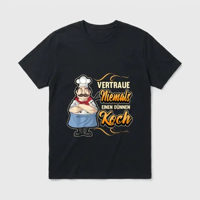 Koch Chefkoch Küchenchef Lustig T-Shirt – Klassisches T-Shirt in Schwarz