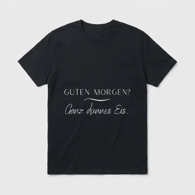 Lustiges Kollegen Montag Guten T-Shirt – Klassisches T-Shirt in Schwarz