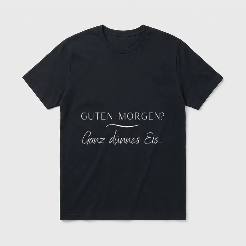 Lustiges Kollegen Montag Guten T-Shirt – Klassisches T-Shirt in Schwarz