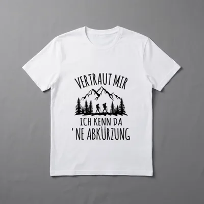 Vertraut Mir ich Kenn T-Shirt – Klassisches T-Shirt in Schwarz