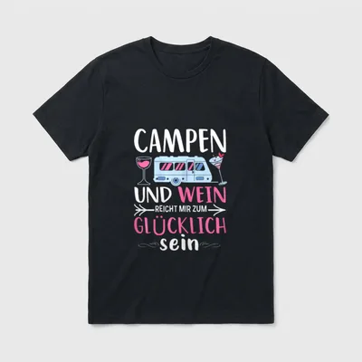Lustiger Wohnmobil Spruch Frau T-Shirt – Klassisches T-Shirt in Schwarz