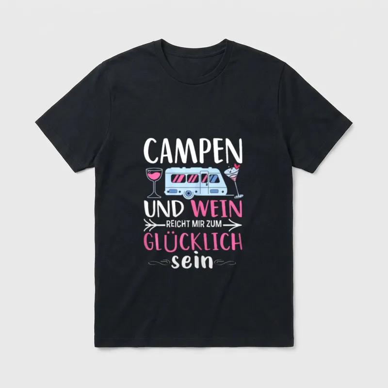 Lustiger Wohnmobil Spruch Frau T-Shirt – Klassisches T-Shirt in Schwarz