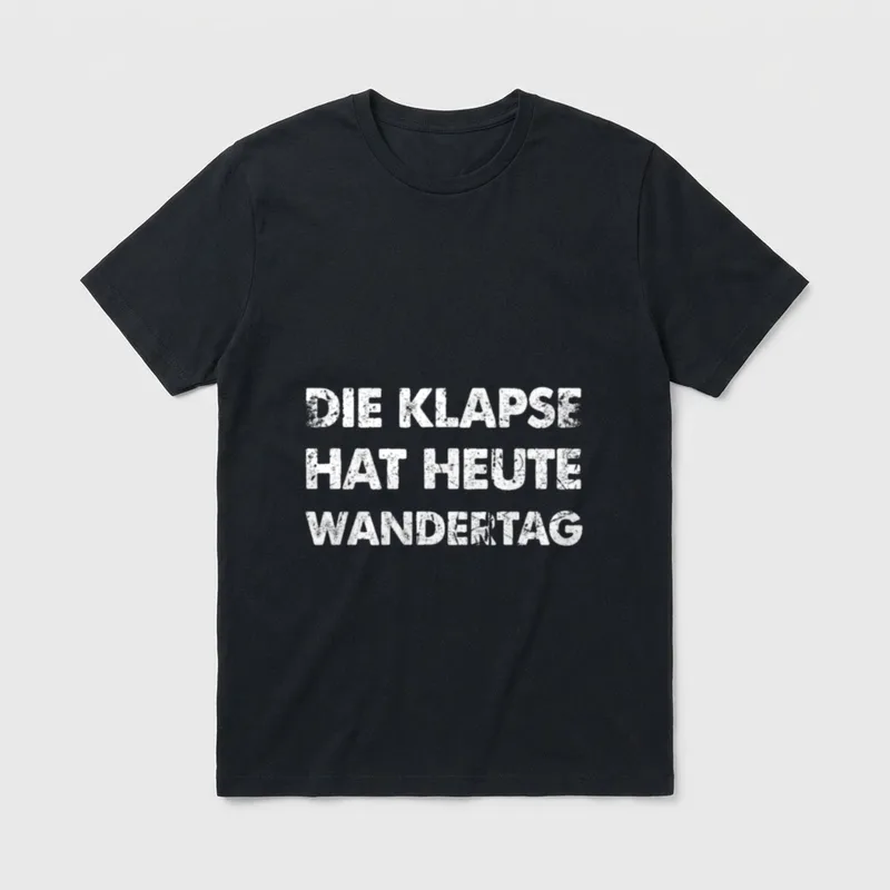 Lustiger Spruch Die Klapse T-Shirt – Klassisches T-Shirt in Schwarz