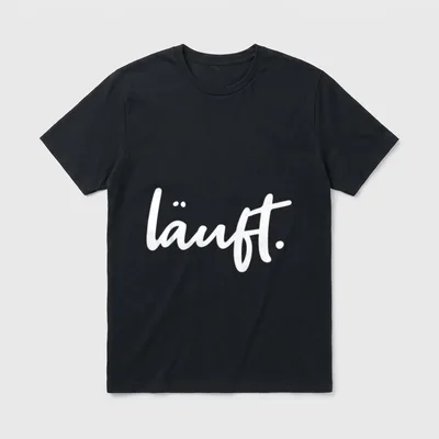 Läuft. Lustiges Jogging Marathon Läufer T-Shirt – Klassisches T-Shirt in Schwarz