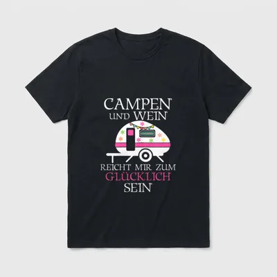 Camping Sprüche Frauen Wohnmobil T-Shirt – Klassisches T-Shirt in Schwarz