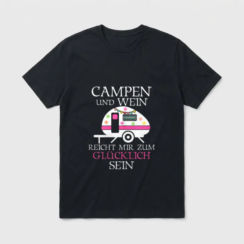 Camping Sprüche Frauen Wohnmobil T-Shirt – Klassisches T-Shirt in Schwarz