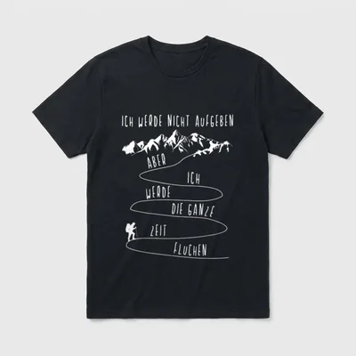 Ich Werde Nicht Aufgeben T-Shirt – Klassisches T-Shirt in Schwarz