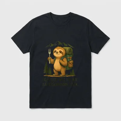Süßes Faultier Kaiserschmarrn Lustiges T-Shirt – Klassisches T-Shirt in Schwarz